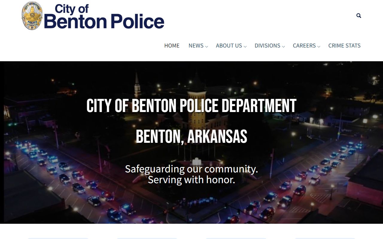 Benton Police Department for bench warrants info