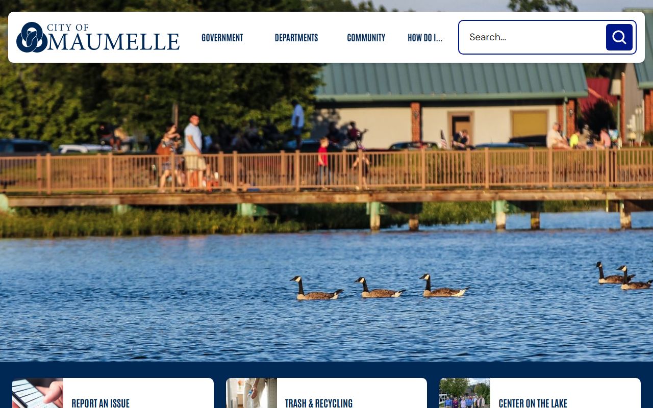 Maumelle official city website for court and police info