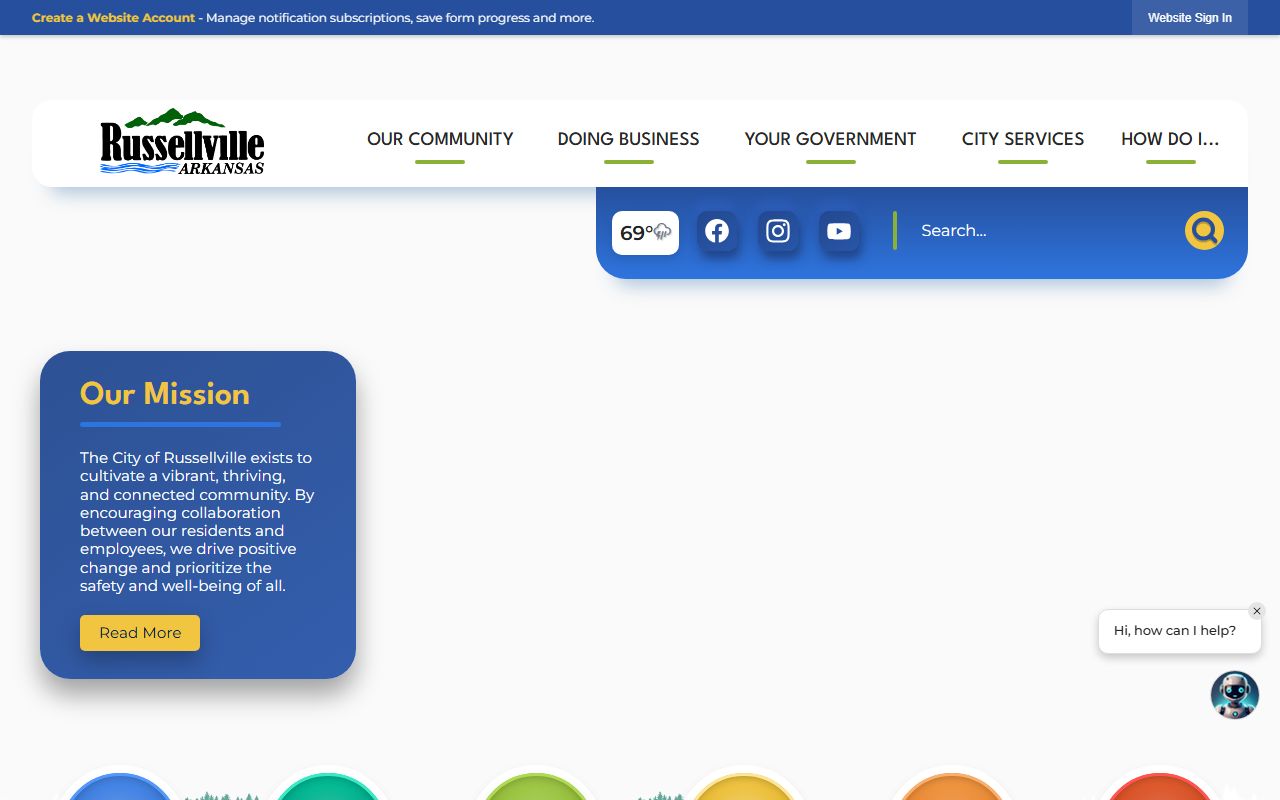Russellville Arkansas official city website