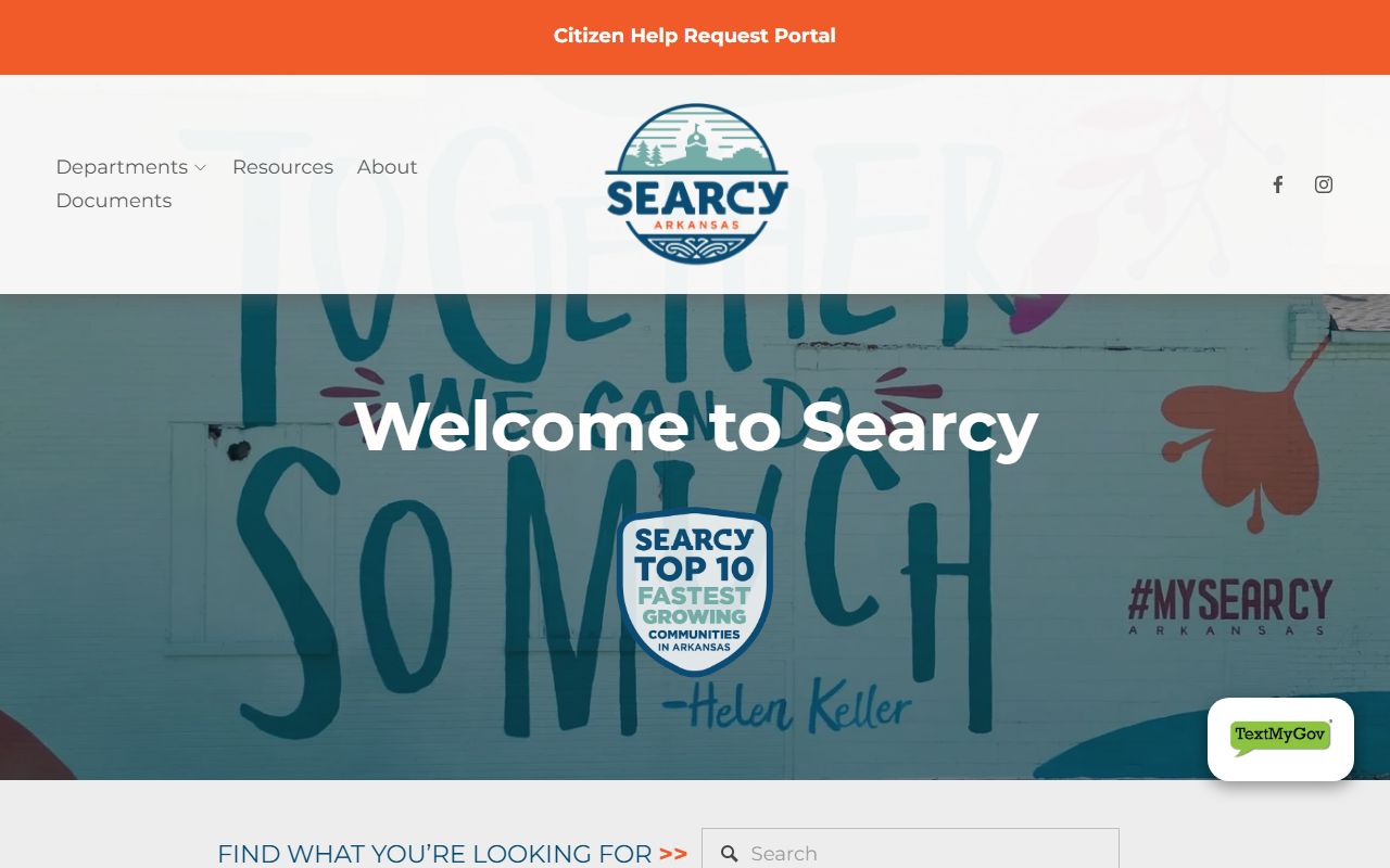 Searcy Arkansas city website for bench warrants and records