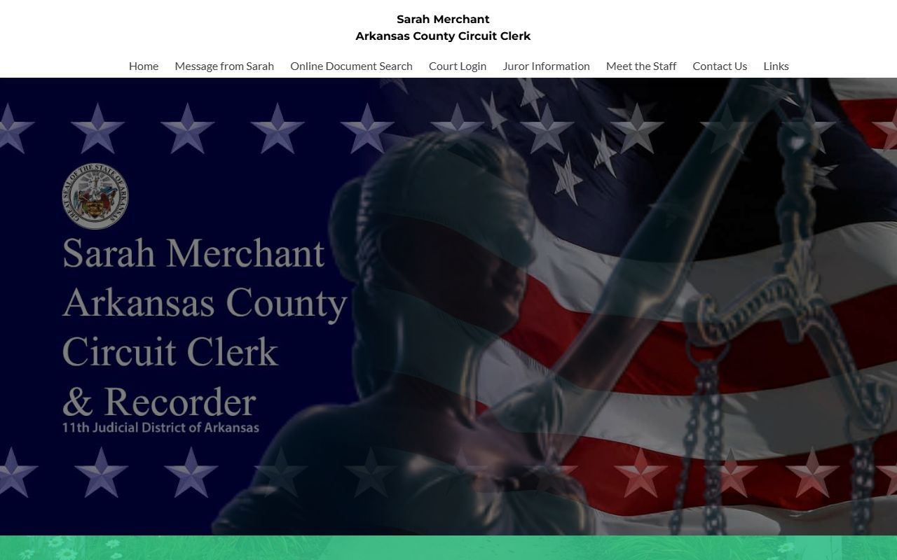 Arkansas County Circuit Clerk site for bench warrants