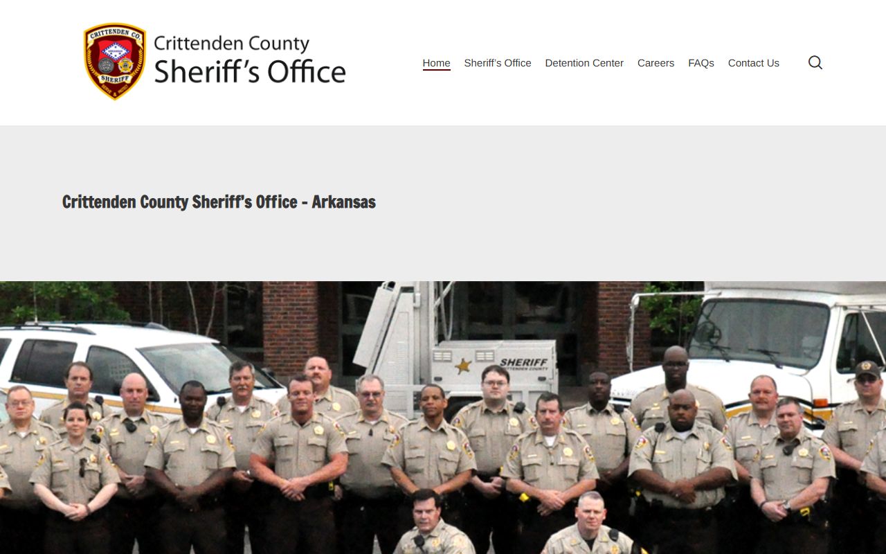 Crittenden County Sheriff page for bench warrants