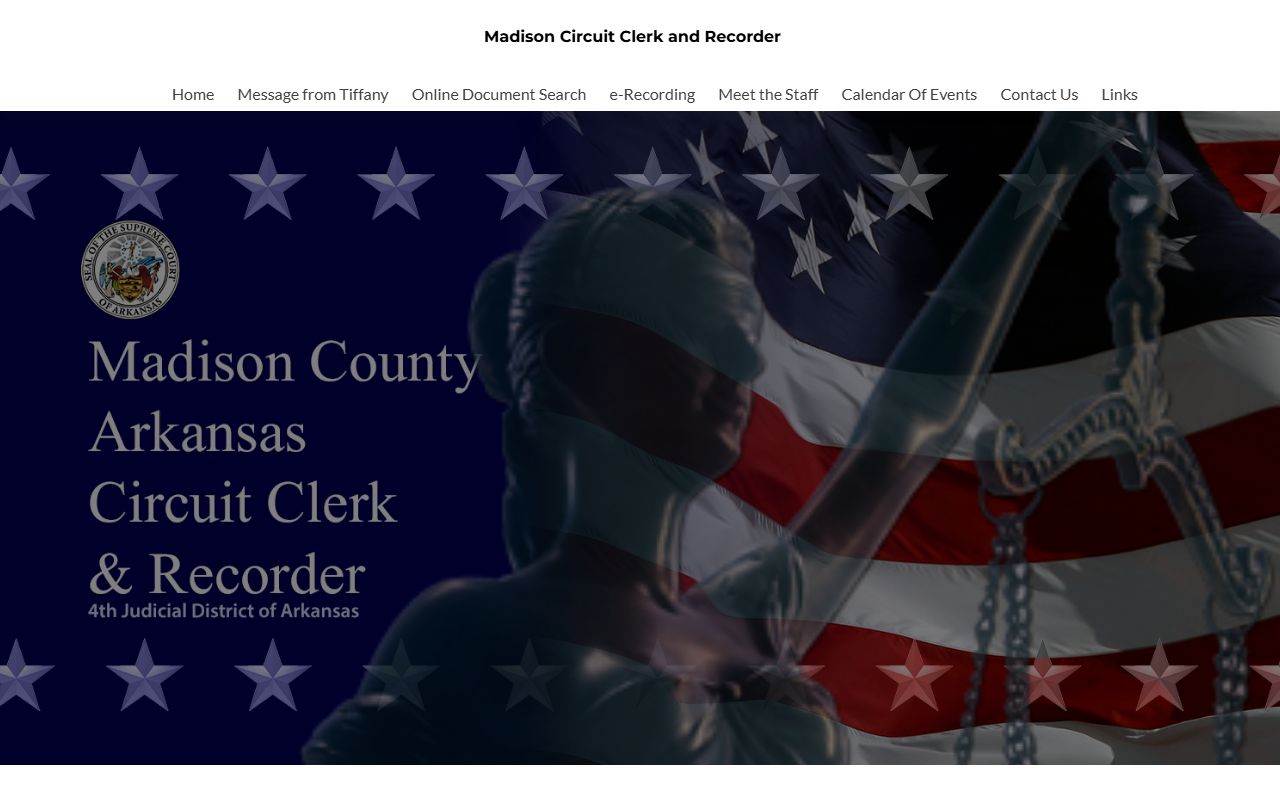 Madison County Circuit Clerk page for bench warrants