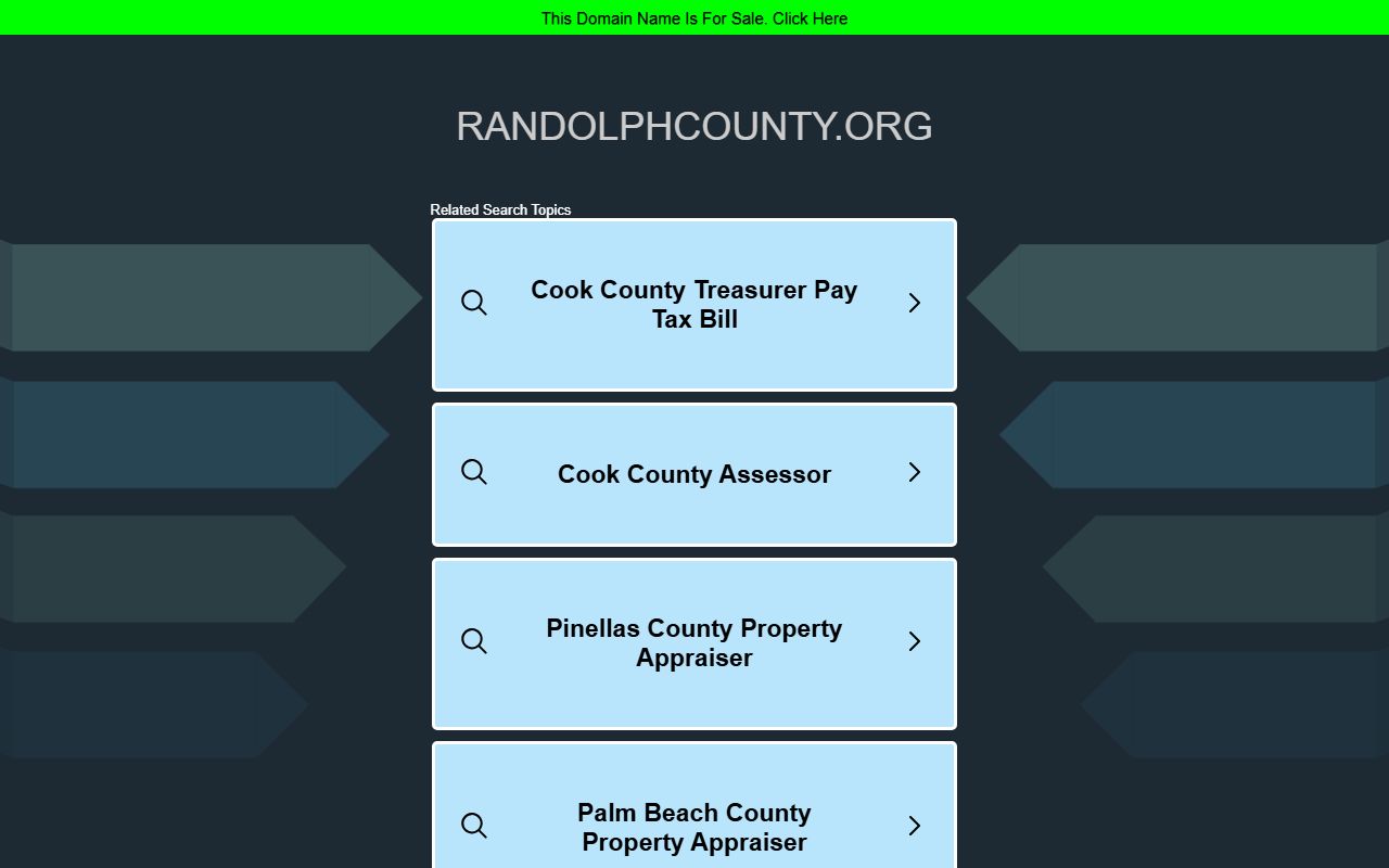 Randolph County Circuit Clerk site for bench warrants
