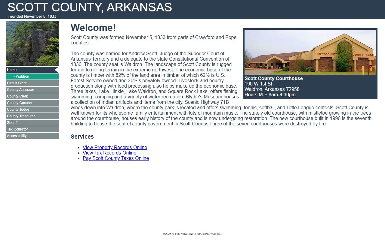Scott County Circuit Clerk site for bench warrants